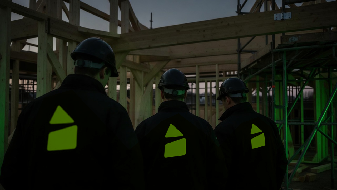 Møllesøe Gruppen team in branded workwear