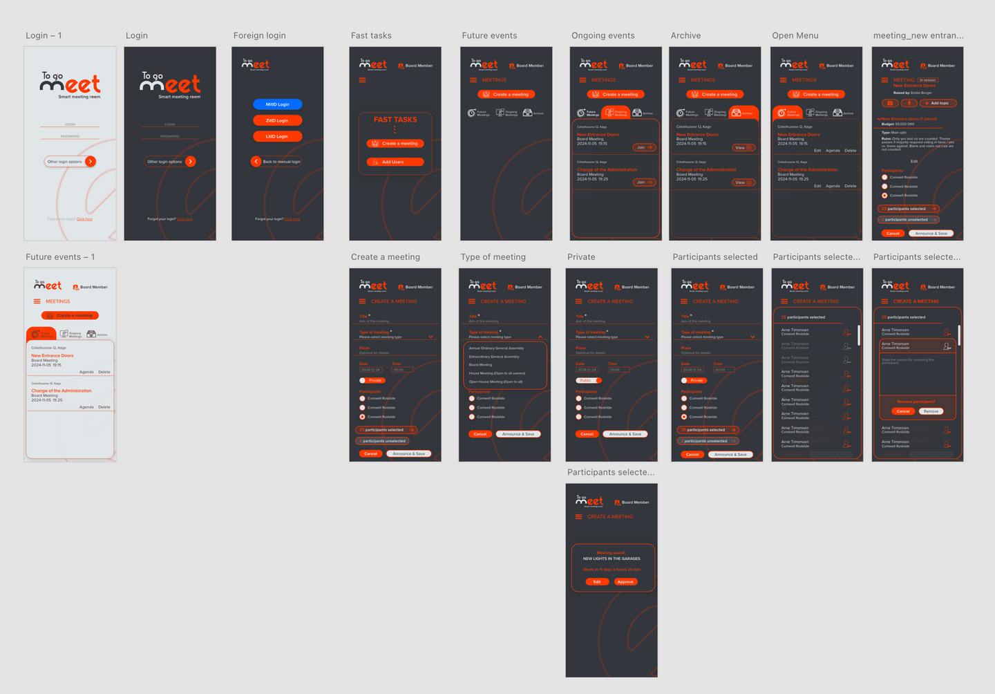 To Go Meet — desktop meeting interface
