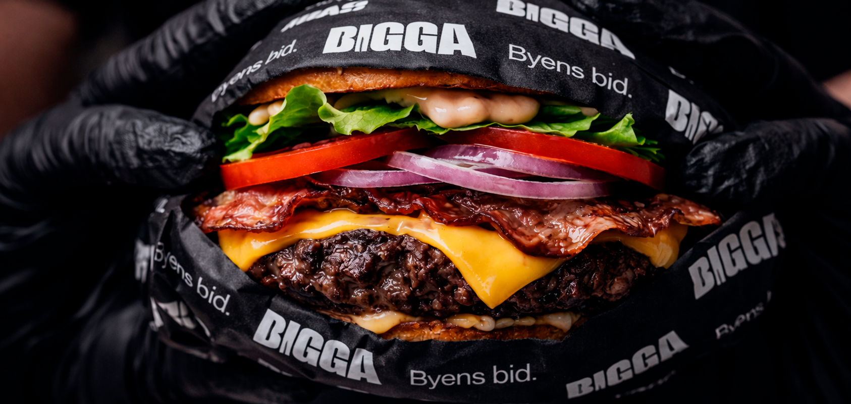 BIGGA Burgers brand application